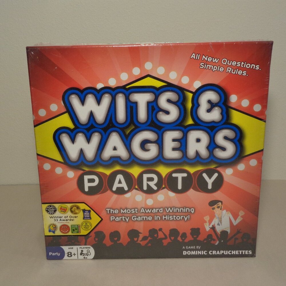 WITS & WAGERS PARTY New Board Game / A Game By Dominic Crapuchettes